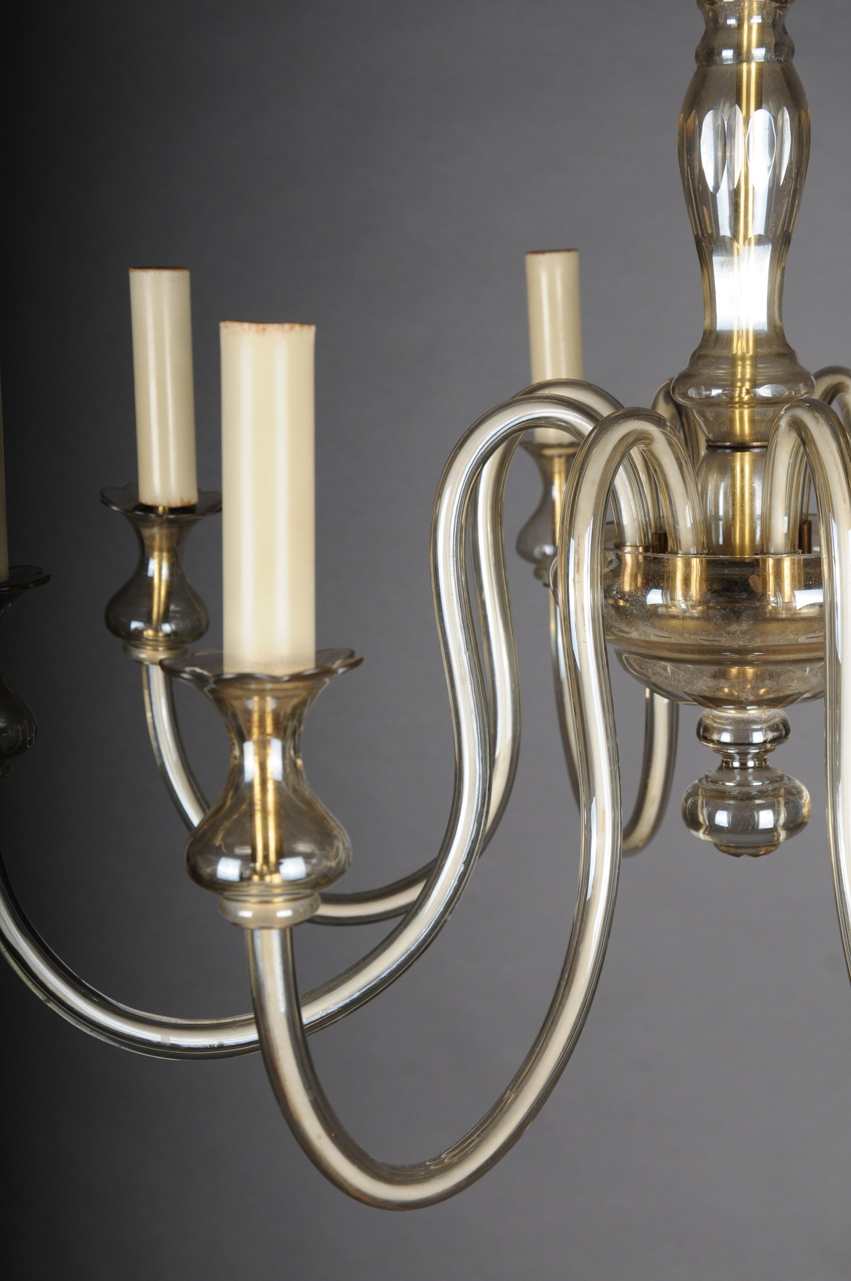 20th Century Glazed Italian Chandelier For Sale 4