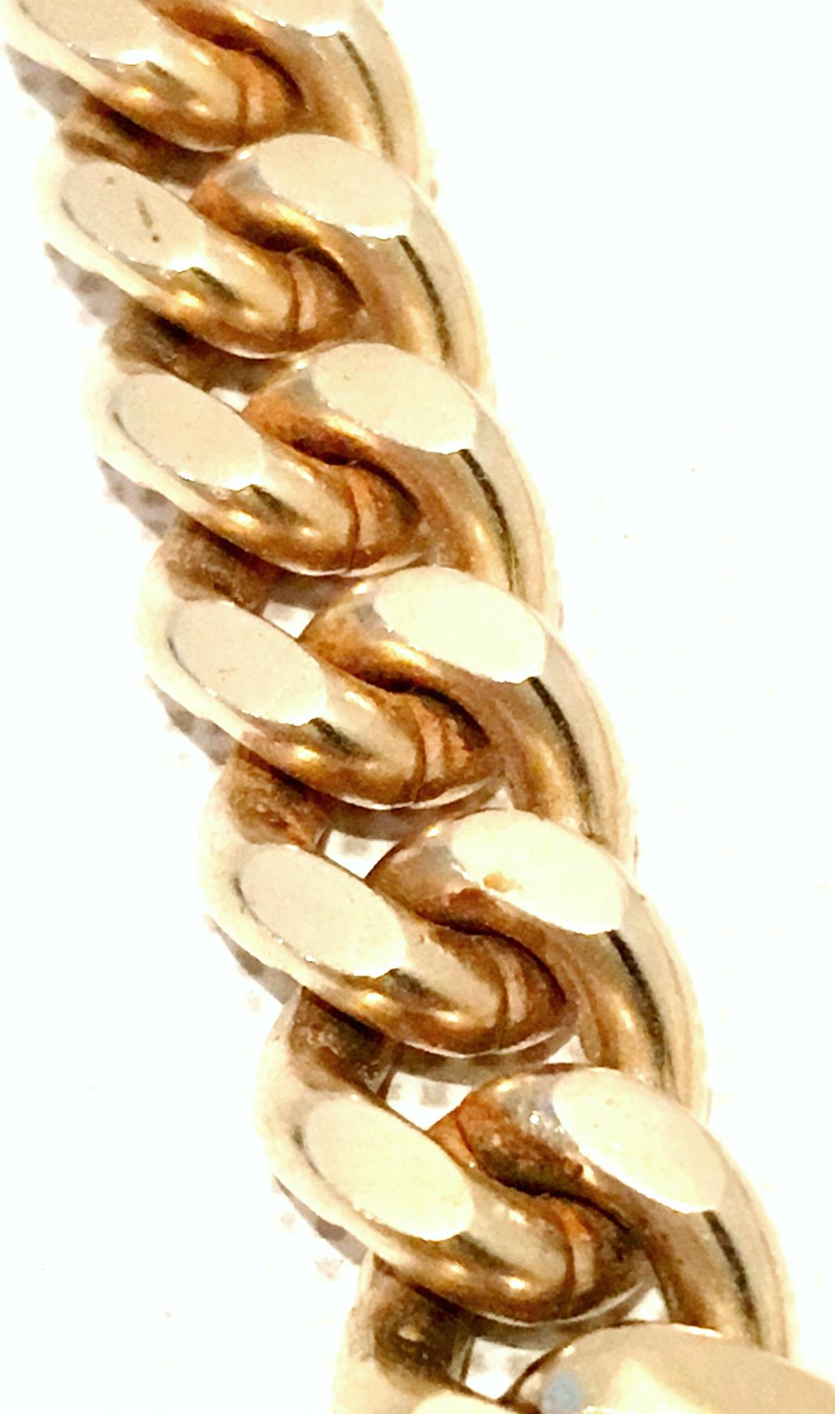 20th Century Gold & Black Enamel Snake Choker Necklace By, Erwin Pearl 5