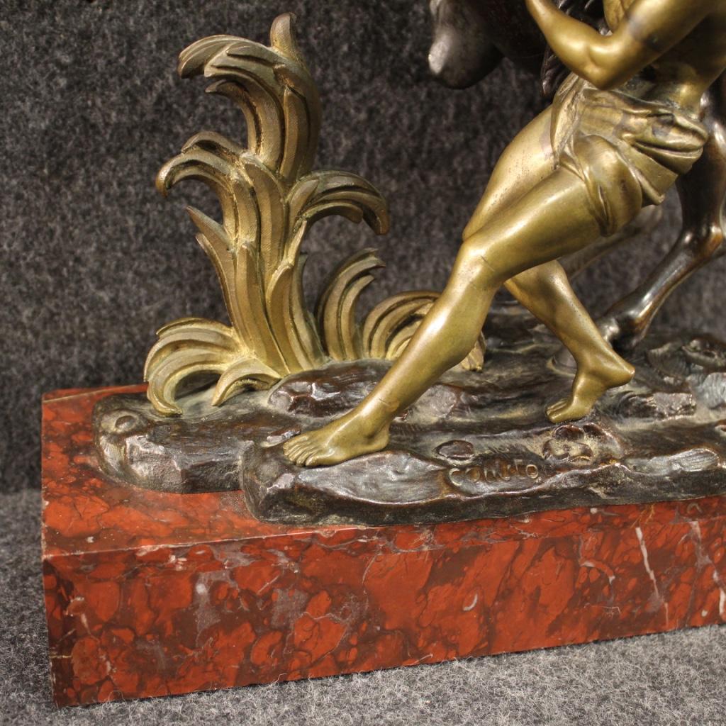 20ième siècle Sculpture française du 20ème siècle en bronze doré, 1950