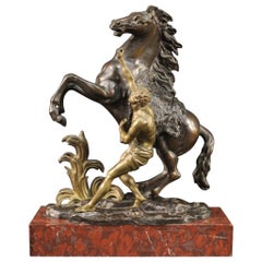 Scultura francese in bronzo dorato del XX secolo, 1950