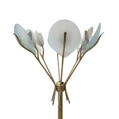 Lampada da terra in ottone lucido Arredoluce del XX secolo di Angelo Lelii