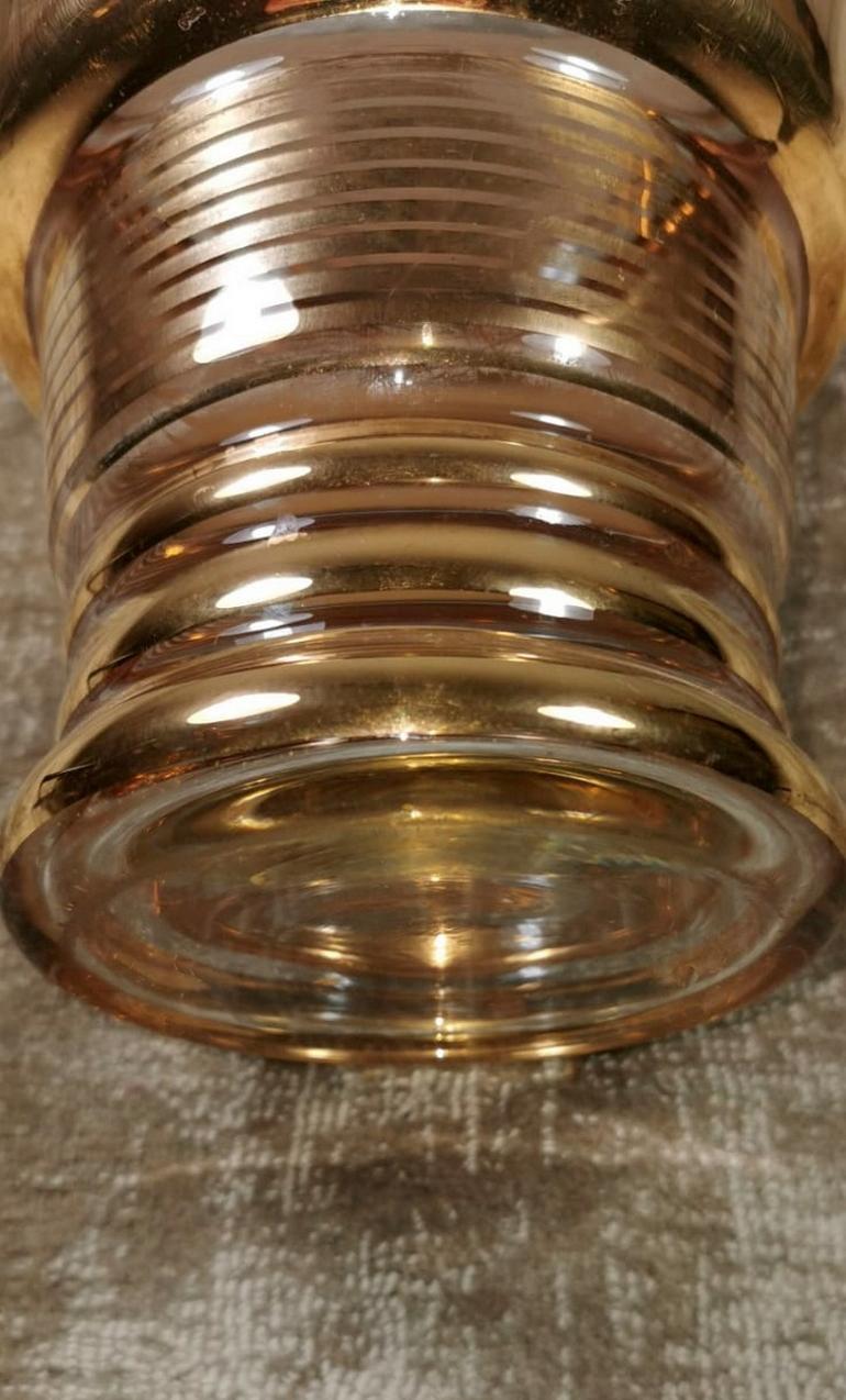 20th Century Gold Leaf Glass Vase, France In Good Condition In Prato, Tuscany