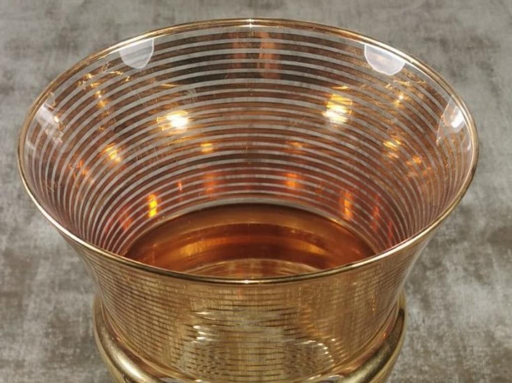20th Century Gold Leaf Glass Vase, France 2