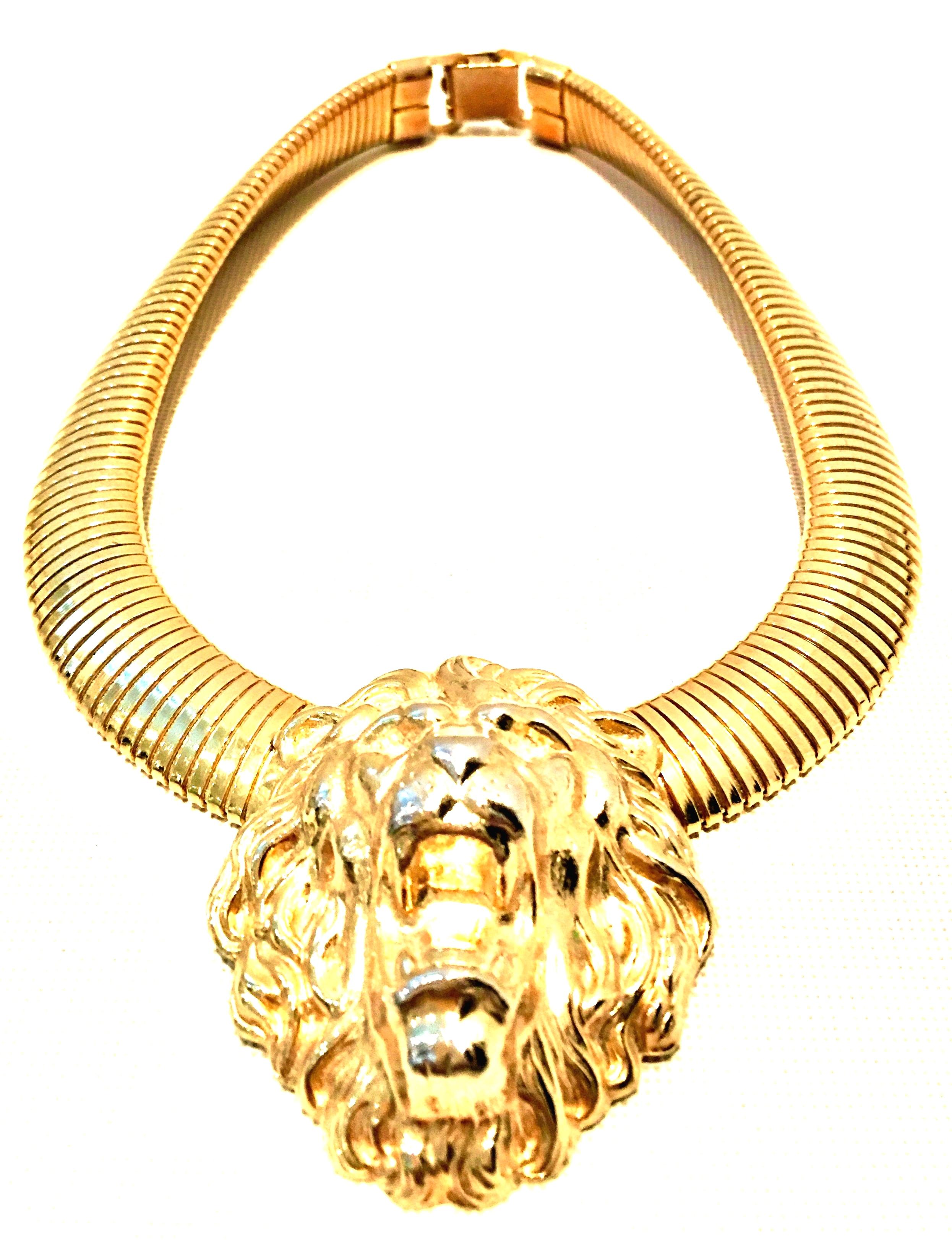 gold lion door knocker
