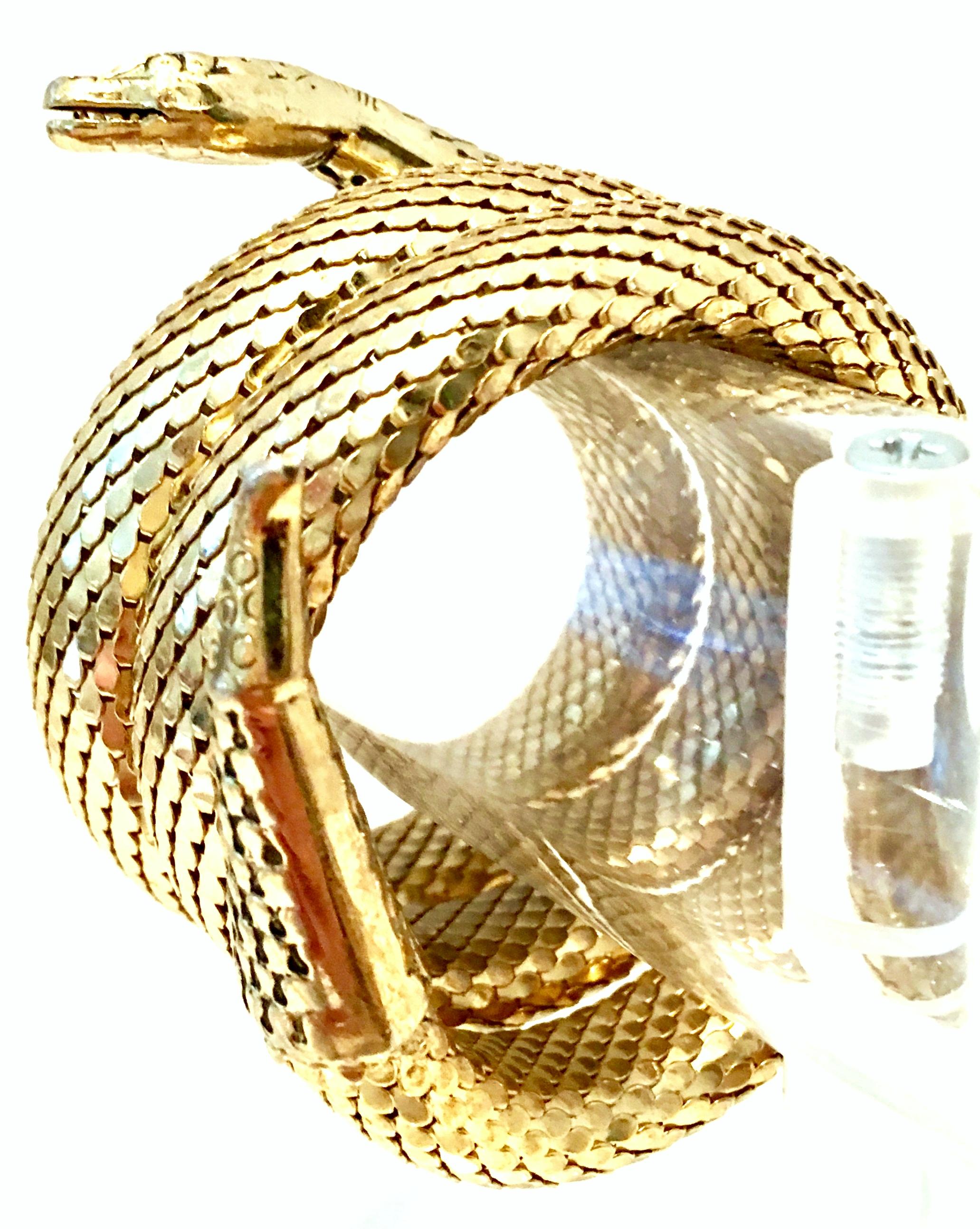 Women's or Men's 20th Century Gold Metal Mesh Coil 