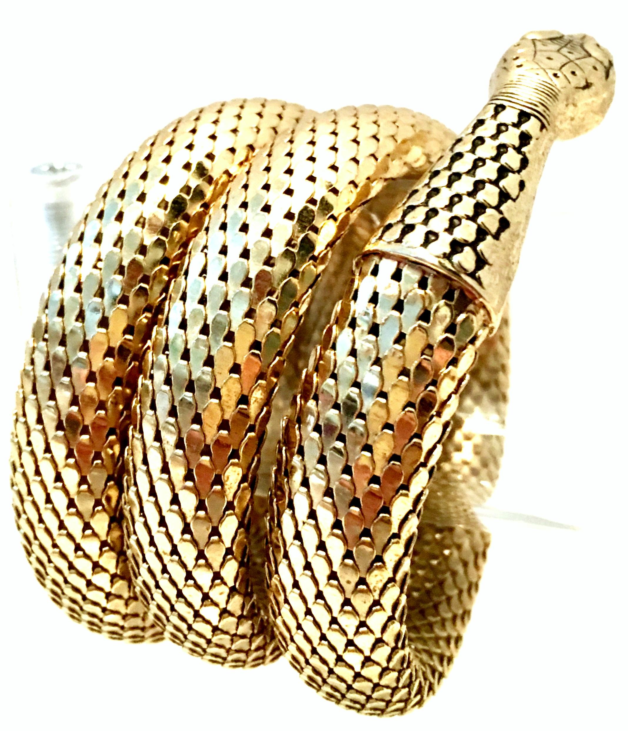 20th Century Gold Metal Mesh Coil 
