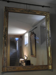 20th Century Gold Patinated French Mirror