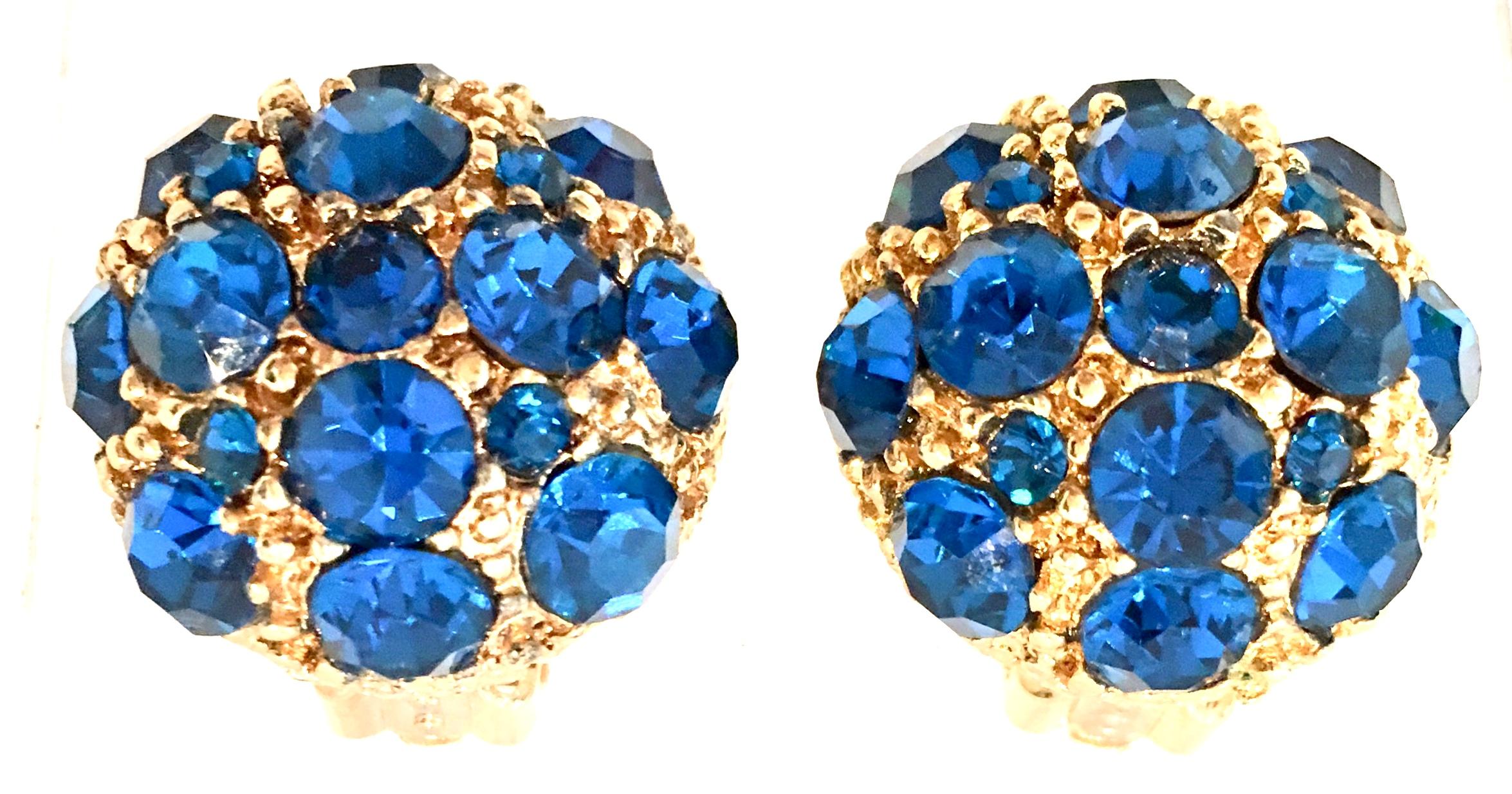 swarovski sapphire earrings