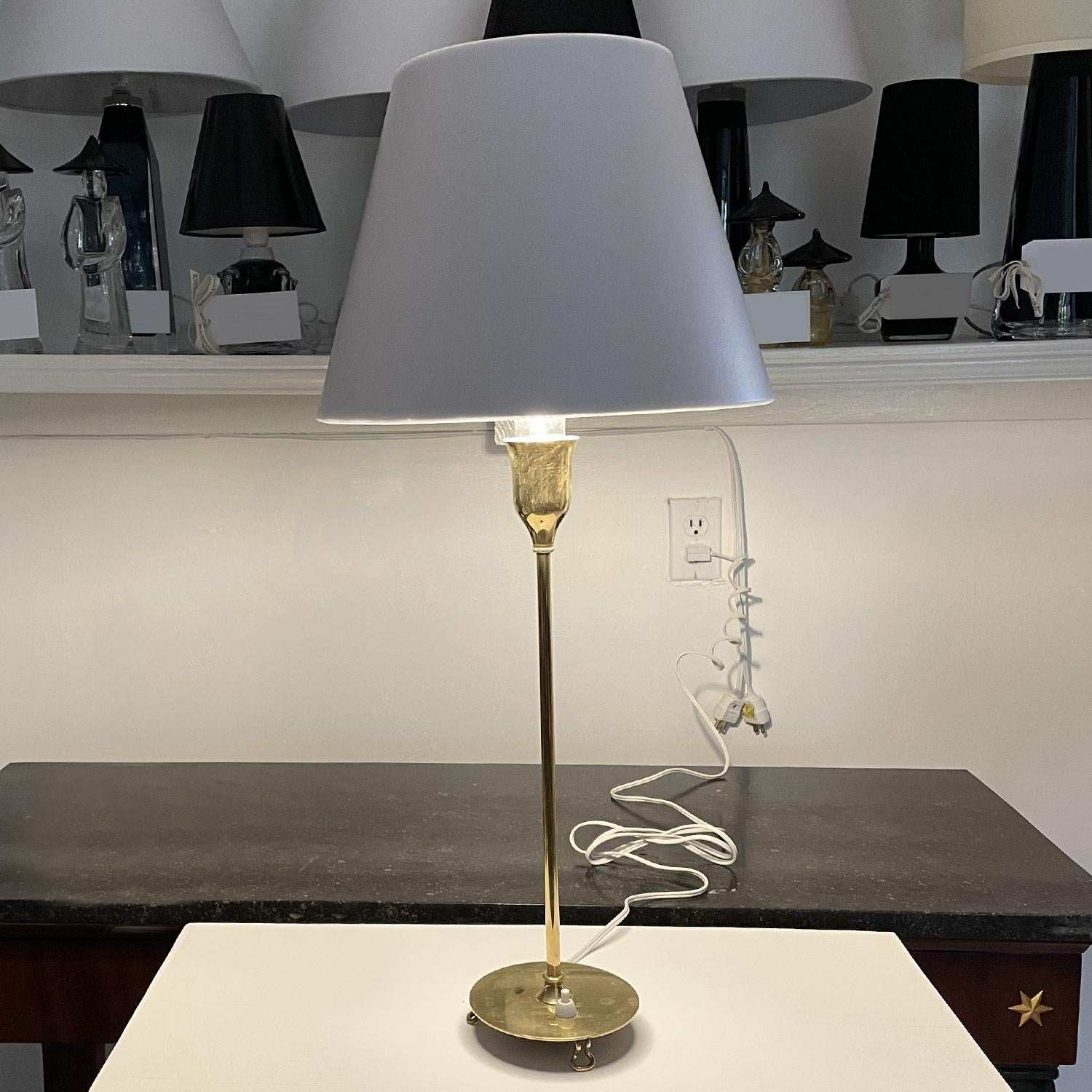 Hand-Crafted 20th Century Swedish Svenskt Tenn Brass Dressing Table Lamp by Josef Frank For Sale