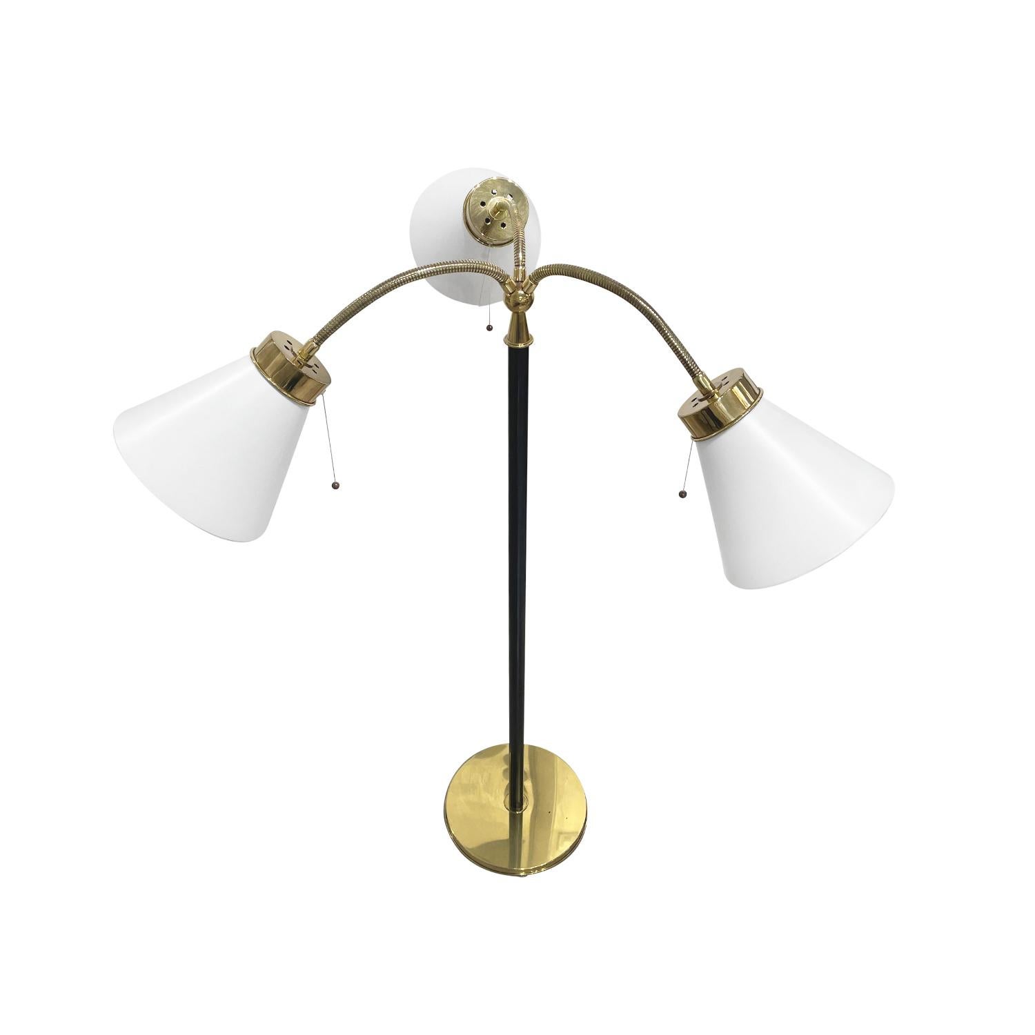Mid-Century Modern 20th Century Gold Swedish Svenskt Tenn Vintage Brass Floor Lamp by Josef Frank For Sale