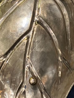 20th Century Gold-Tone Leaf Dish