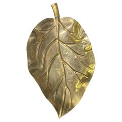 20th Century Gold-Tone Leaf Dish