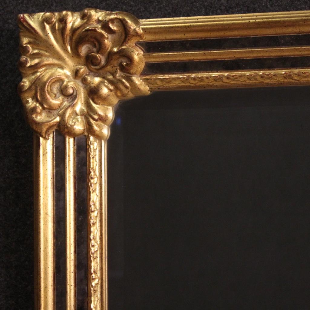 20th Century Gold Wood and Plaster French Mirror, 1970 1