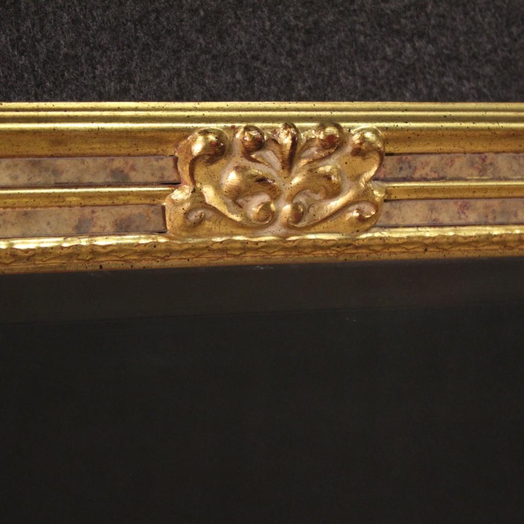 20th Century Gold Wood and Plaster French Mirror, 1970 5