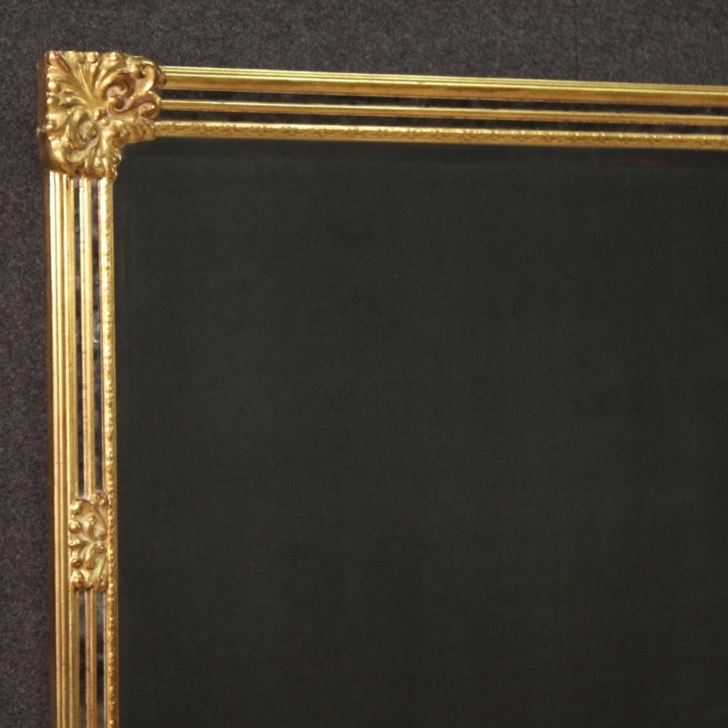 20th Century Gold Wood and Plaster French Mirror, 1970 6