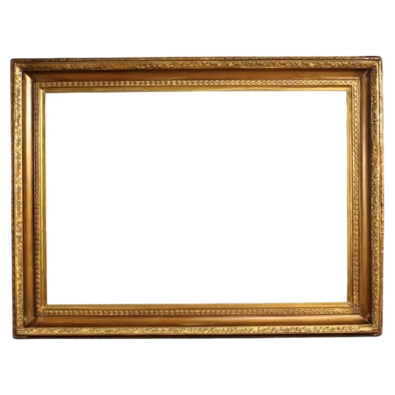 20th Century Gold Wood and Plaster Spanish Frame, 1920 in vendita