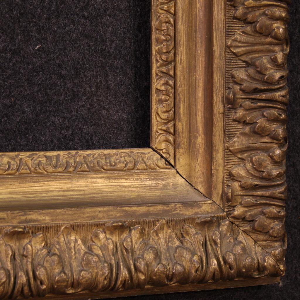20th Century Gold Wood Italian Frame, 1960 For Sale 6