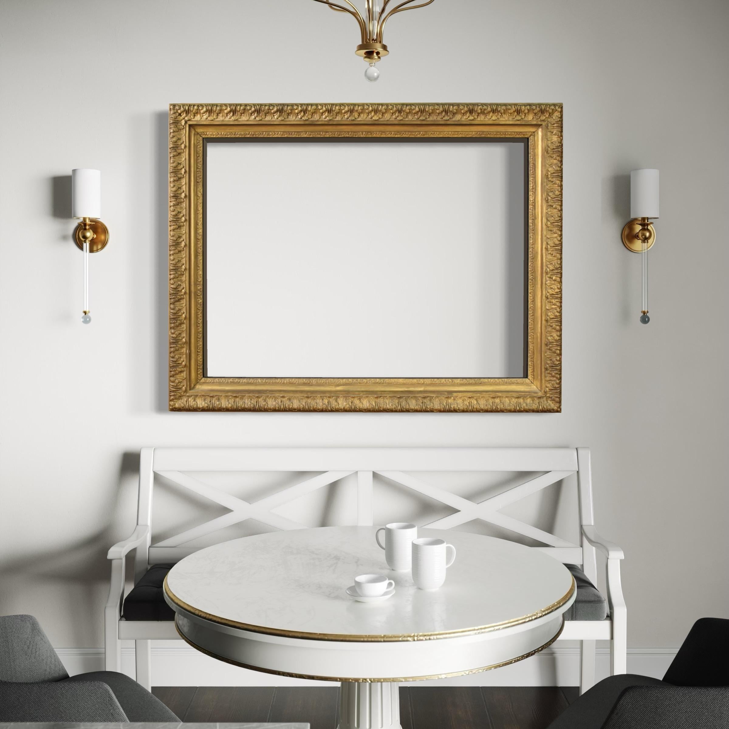 20th Century Gold Wood Italian Frame, 1960 For Sale 9