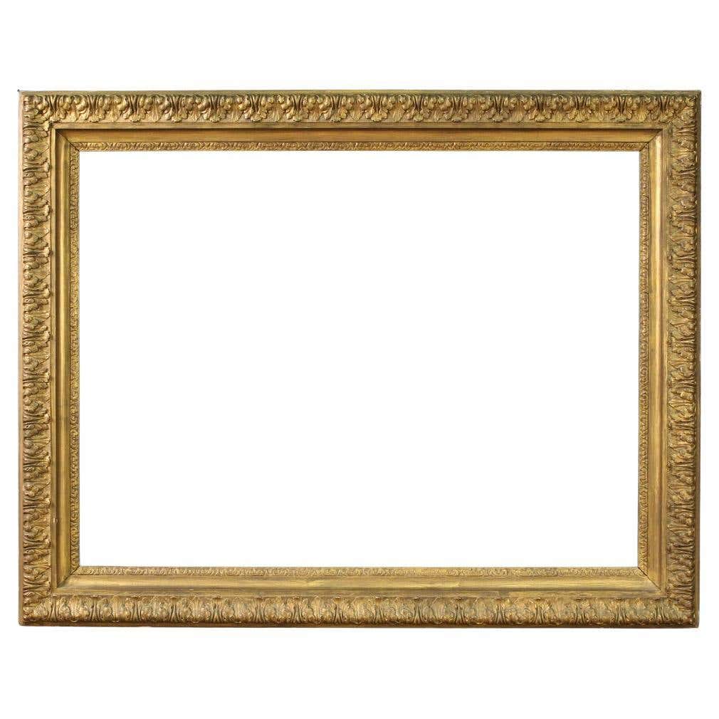 Italian Timber Frame 20th Century Gold Wood Italian Frame, 1960 For Sale at 1stDibs