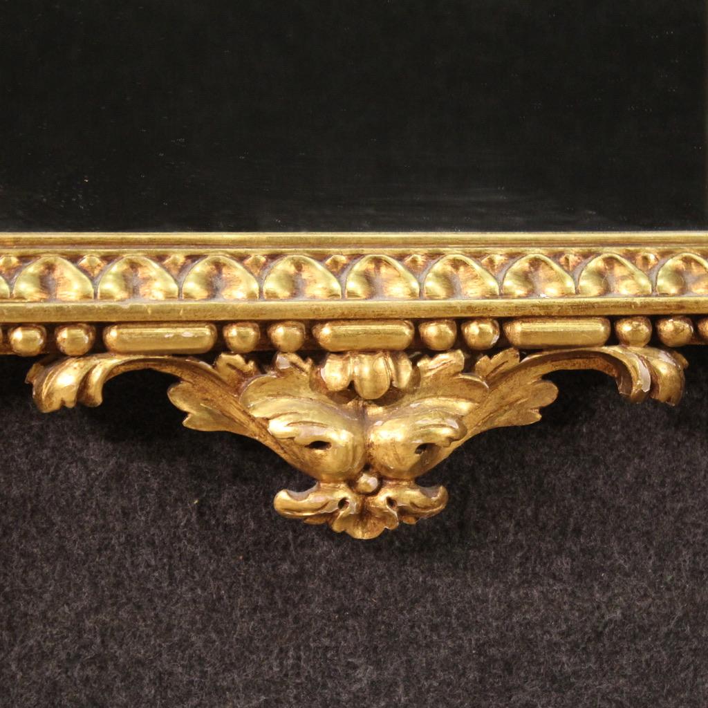 20th Century Gold Wood Italian Louis XVI Style Mirror, 1960 4