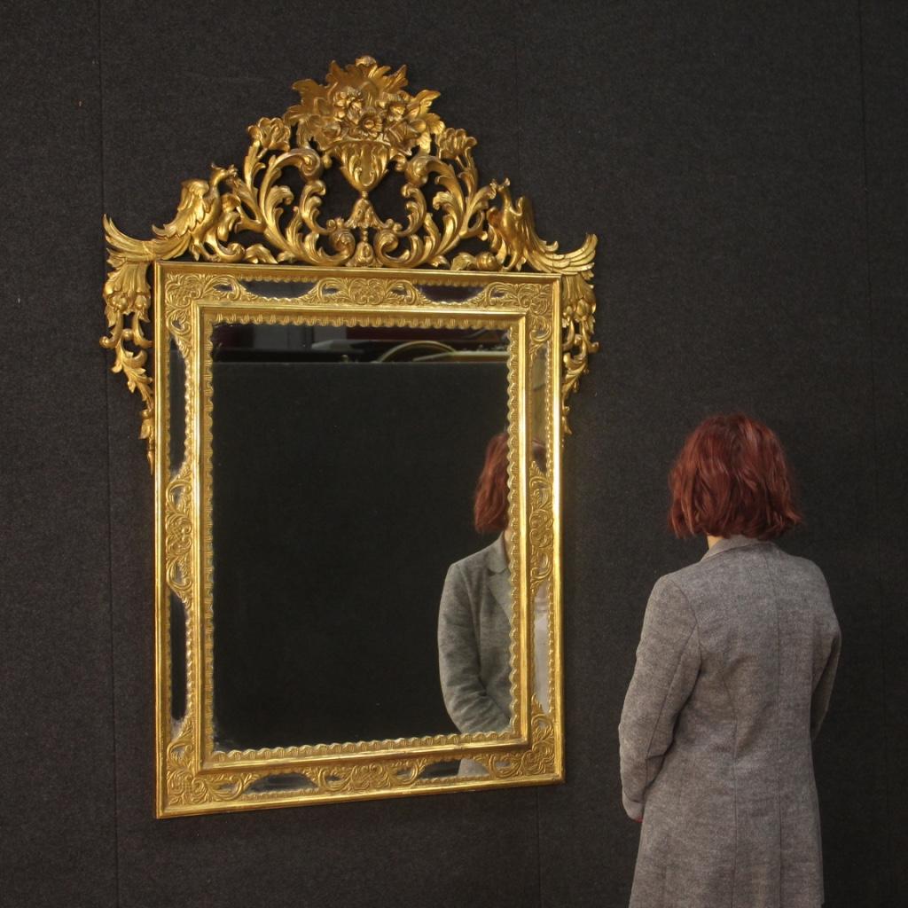 20th Century Gold Wood Spanish Mirror, 1950 7