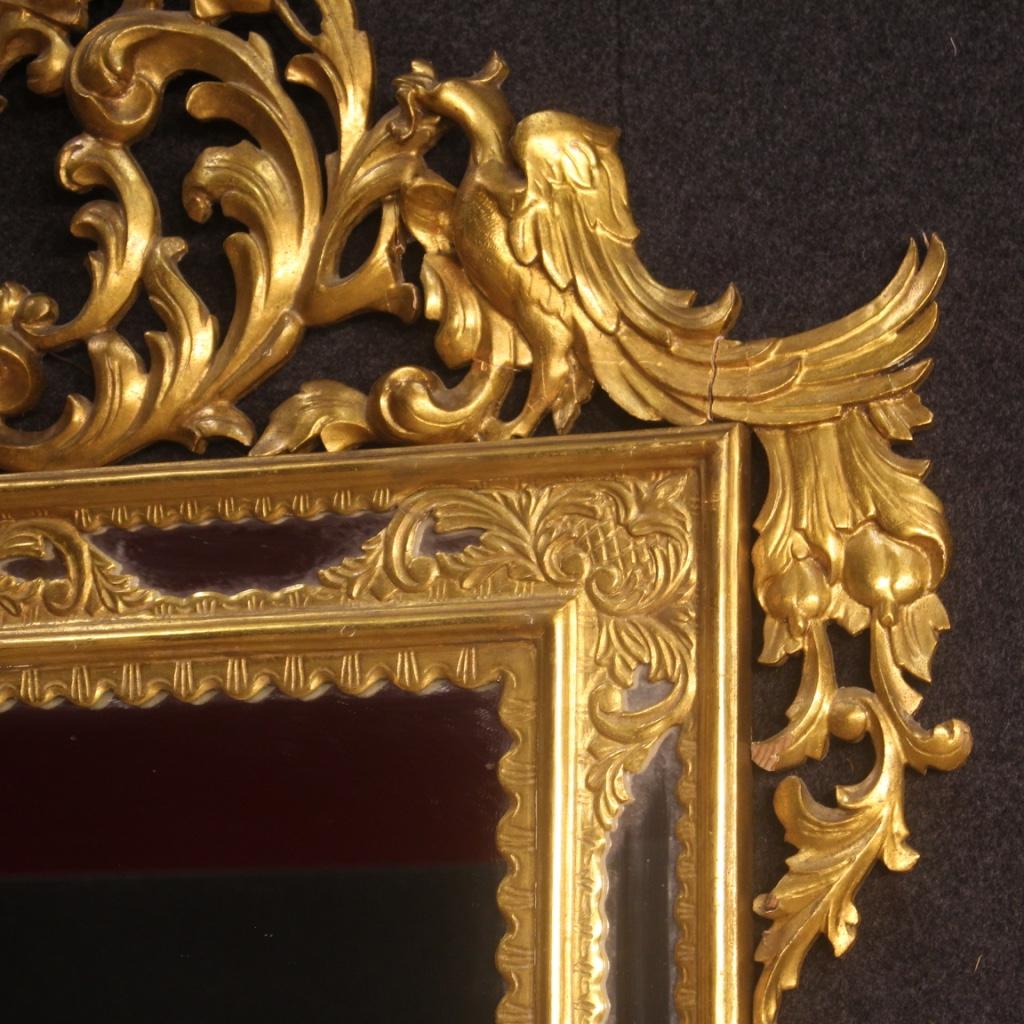 20th Century Gold Wood Spanish Mirror, 1950 1