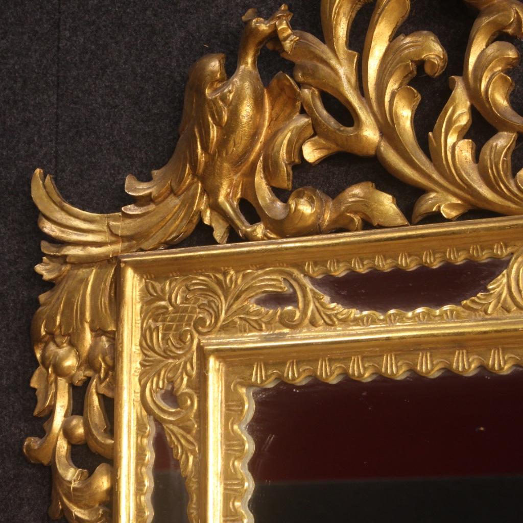 20th Century Gold Wood Spanish Mirror, 1950 2