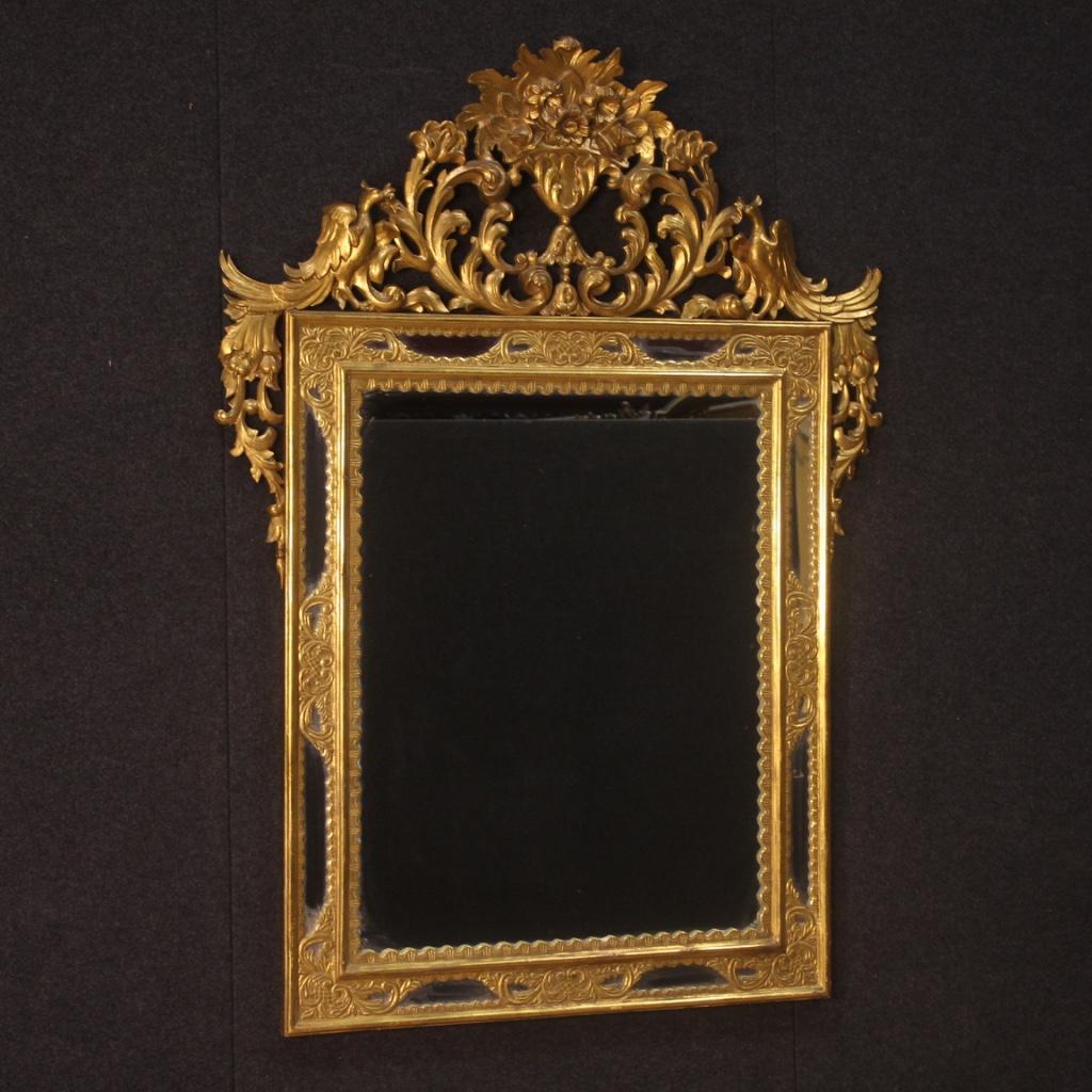 20th Century Gold Wood Spanish Mirror, 1950 4