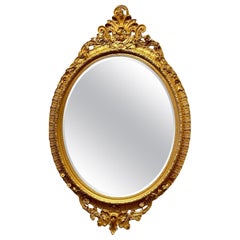 Miroir du 20e siècle doré