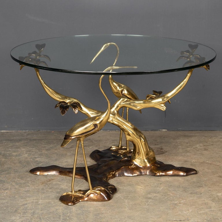 20th Century Golden Heron Coffee Table, c.1950 at 1stDibs