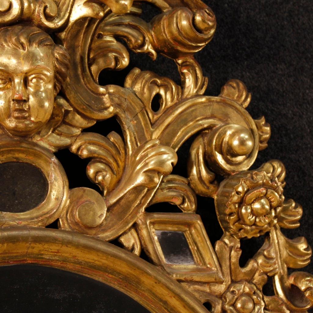 20th Century Golden Wood Spanish Mirror, 1920 1