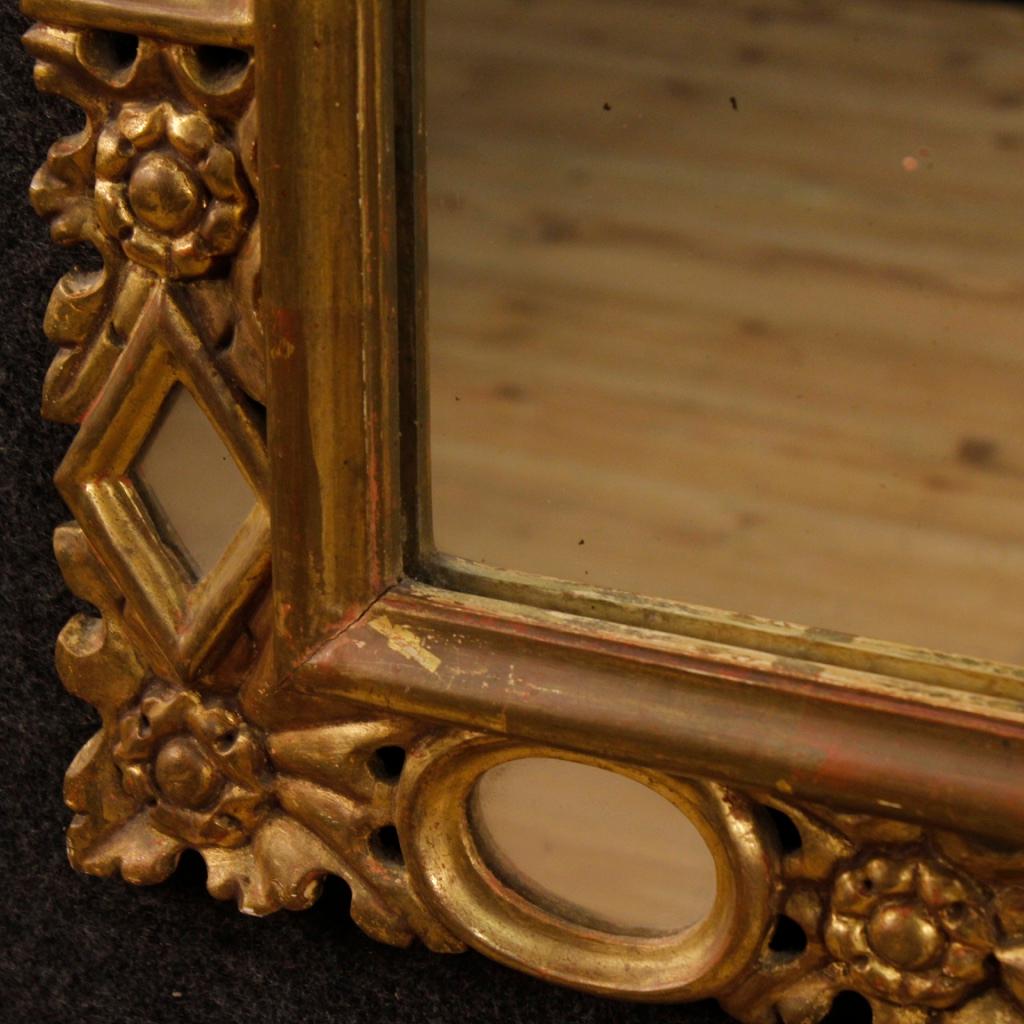20th Century Golden Wood Spanish Mirror, 1920 5