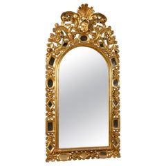 20th Century Golden Wood Spanish Mirror, 1920