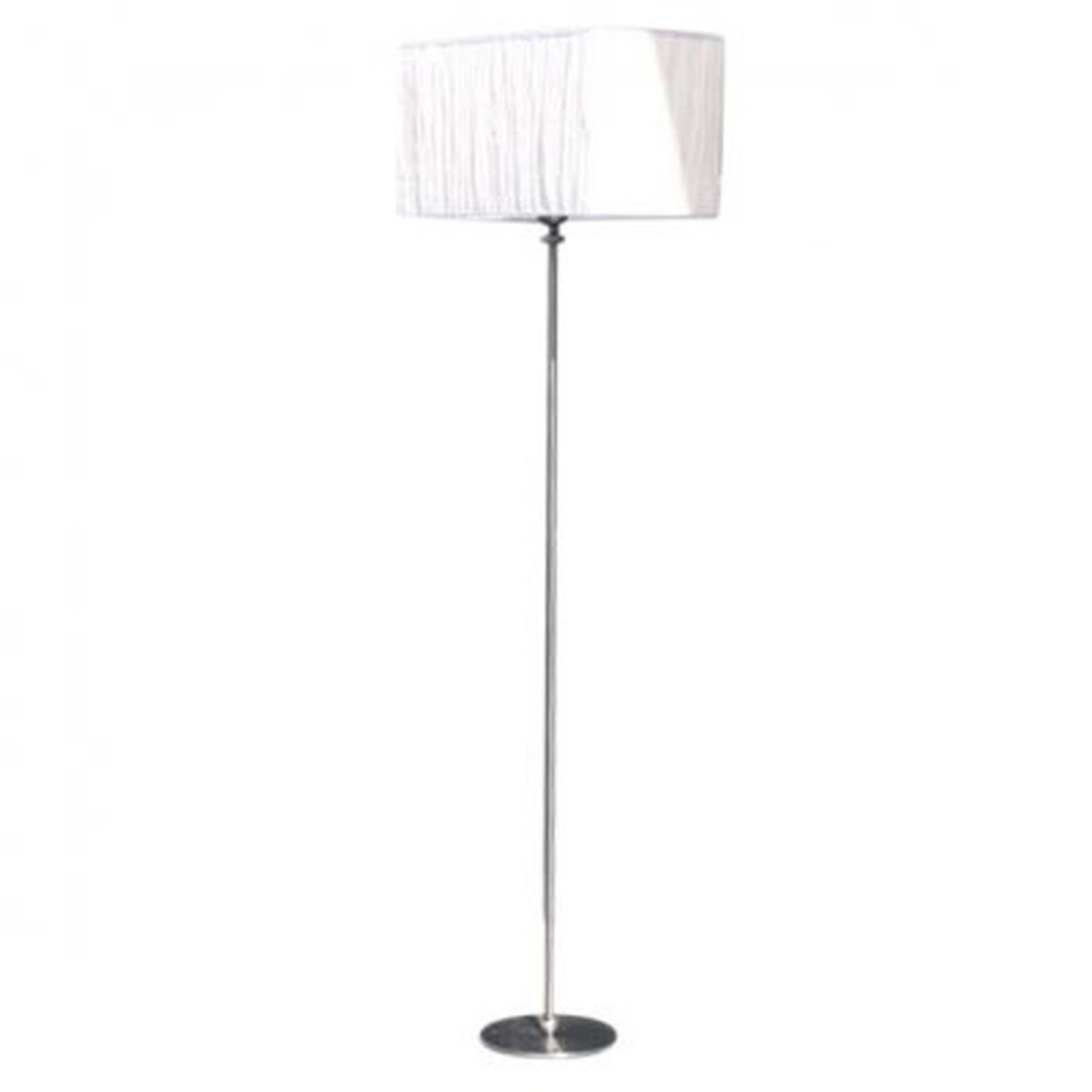 Mid-Century Modern 20th Century Silver Swedish Metal Golvlampa, Steel Floor Lamp by Konsthantverk For Sale