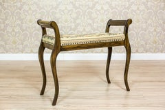 20th Century Gondola Bench Covered with a Tapestry