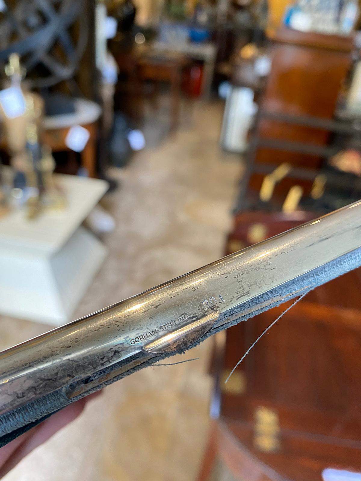 20th century Gorham sterling silver 304 marked Picture Frame. Interior is approximately 7.25