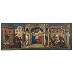 Gotisches Gemälde des 20. Jahrhunderts, Öl auf Leinwand, Gentile da Fabriano, 1900er Jahre