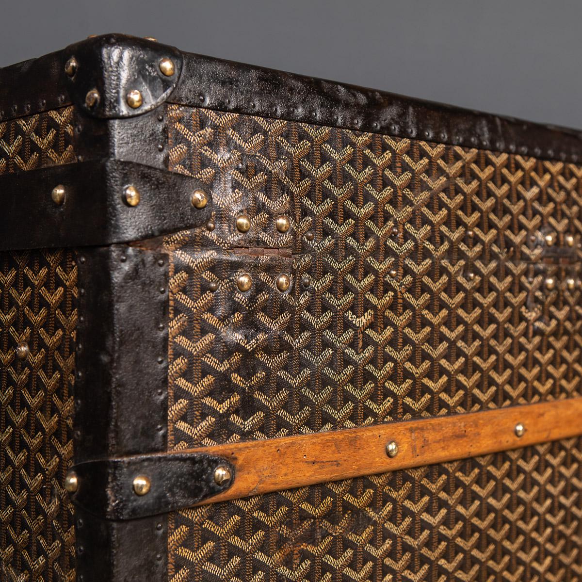 20th Century Goyard Cabin Trunk, circa 1920 14