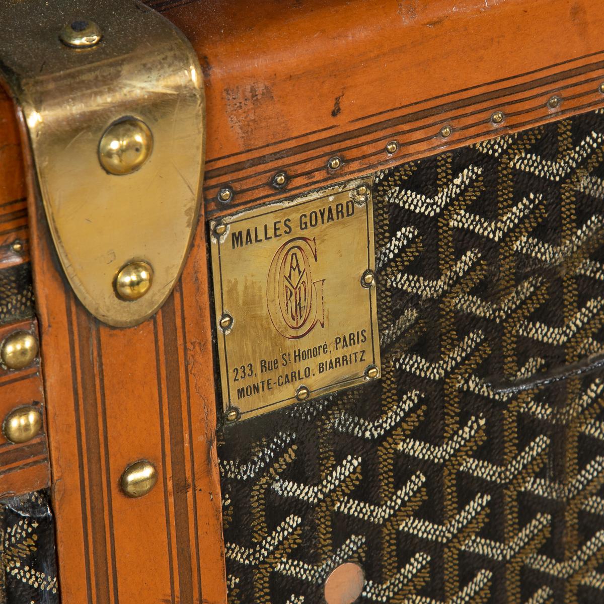 20th Century Goyard Large Wardrobe Trunk, circa 1920 5