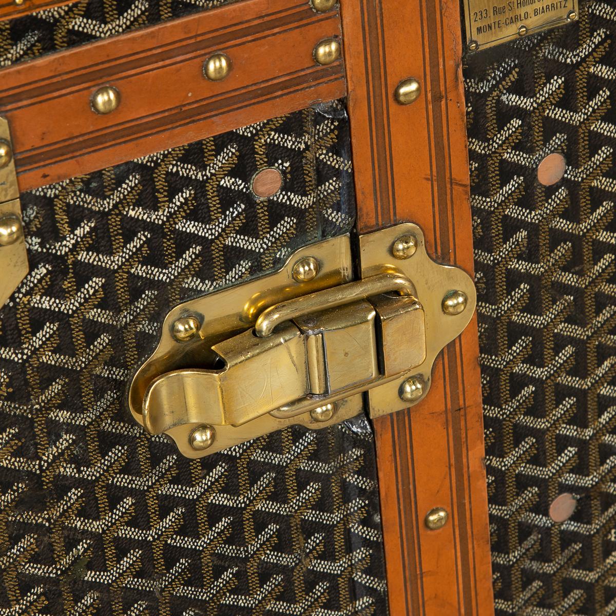 20th Century Goyard Large Wardrobe Trunk, circa 1920 6