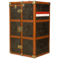 20th Century Goyard Large Wardrobe Trunk, circa 1920