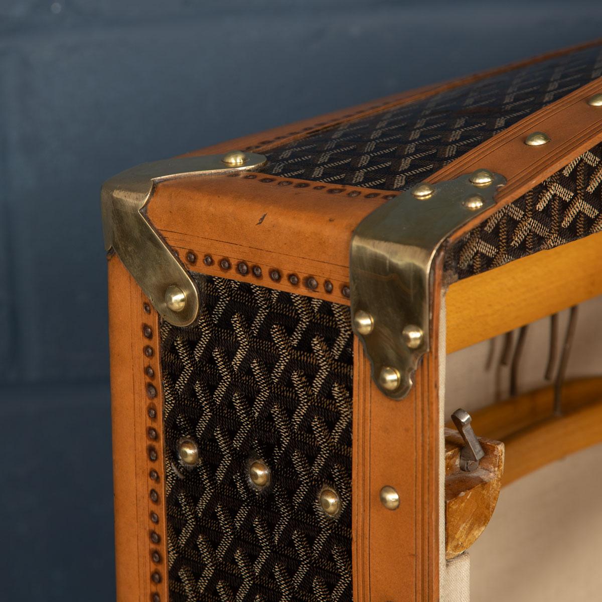 20th Century Goyard Wardrobe Trunk, Paris, c.1920 10