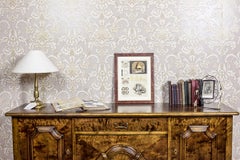 Vintage Print Illustration of Old Crafts, Bell Founding, framed