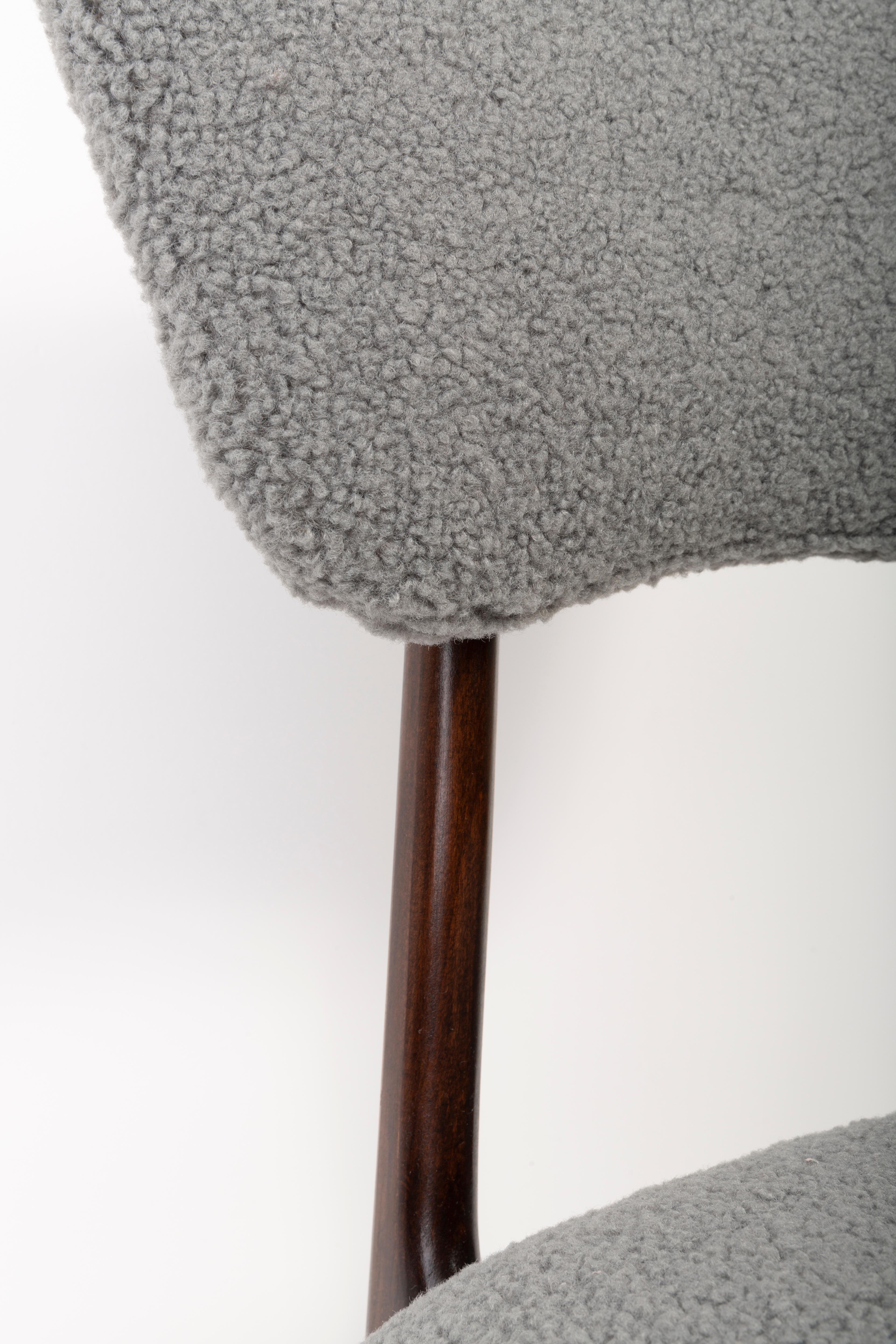 20th Century Gray Boucle Chair, 1960s For Sale 7