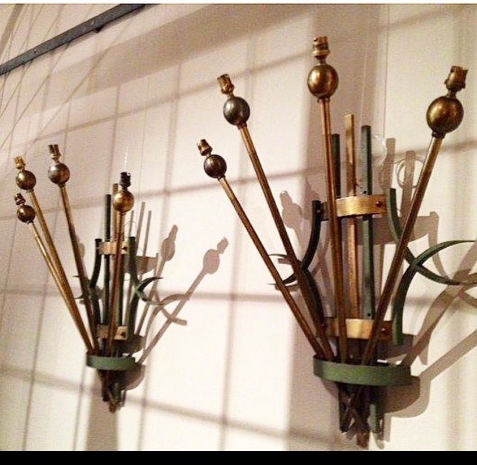 20th Century Great Pair of Art Deco Wall Sconces For Sale 2