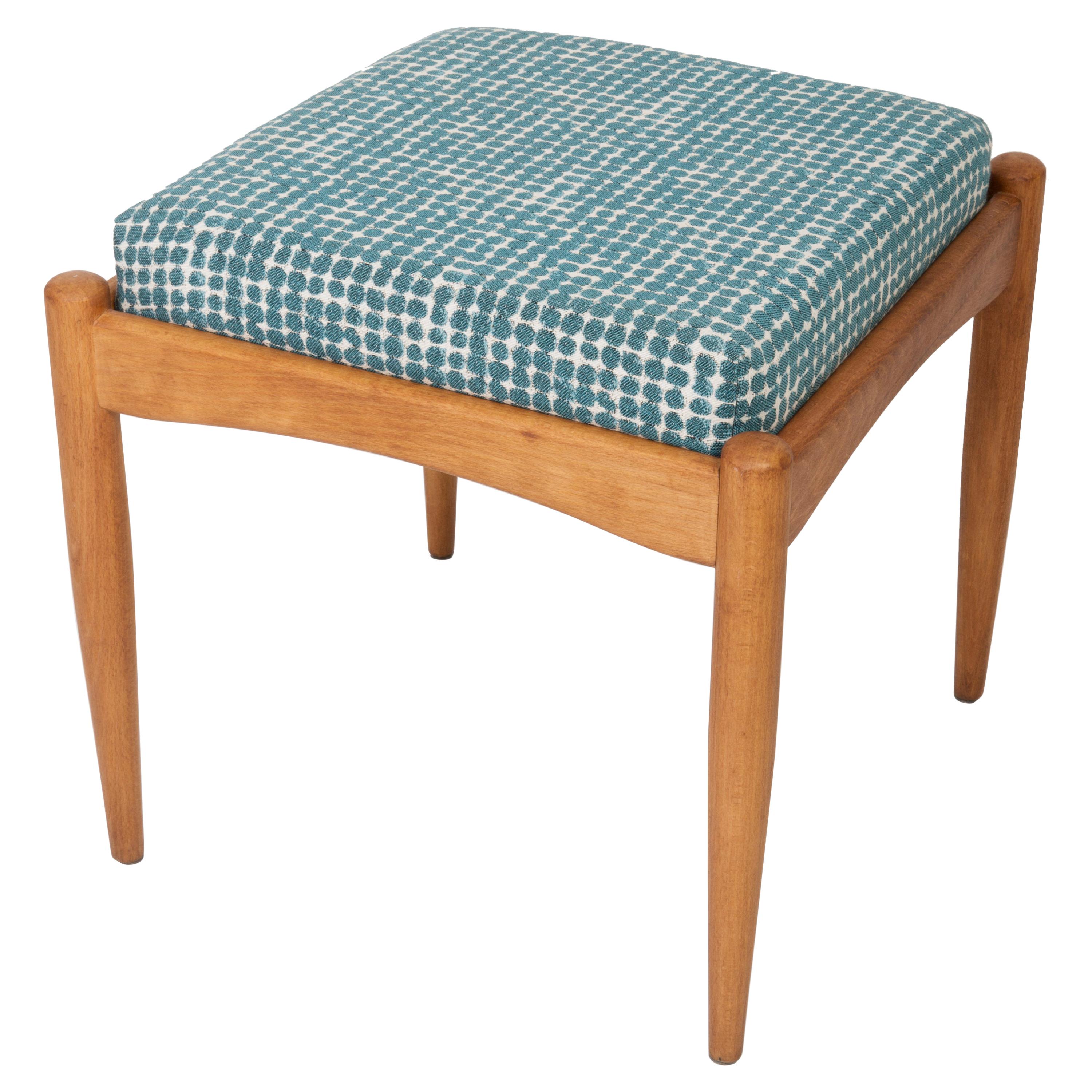 Tabouret vert et blanc du XXe siècle, années 1960