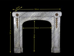 20th Century Green Marble Belgian Art Deco Fireplace Surround - Campan Vert