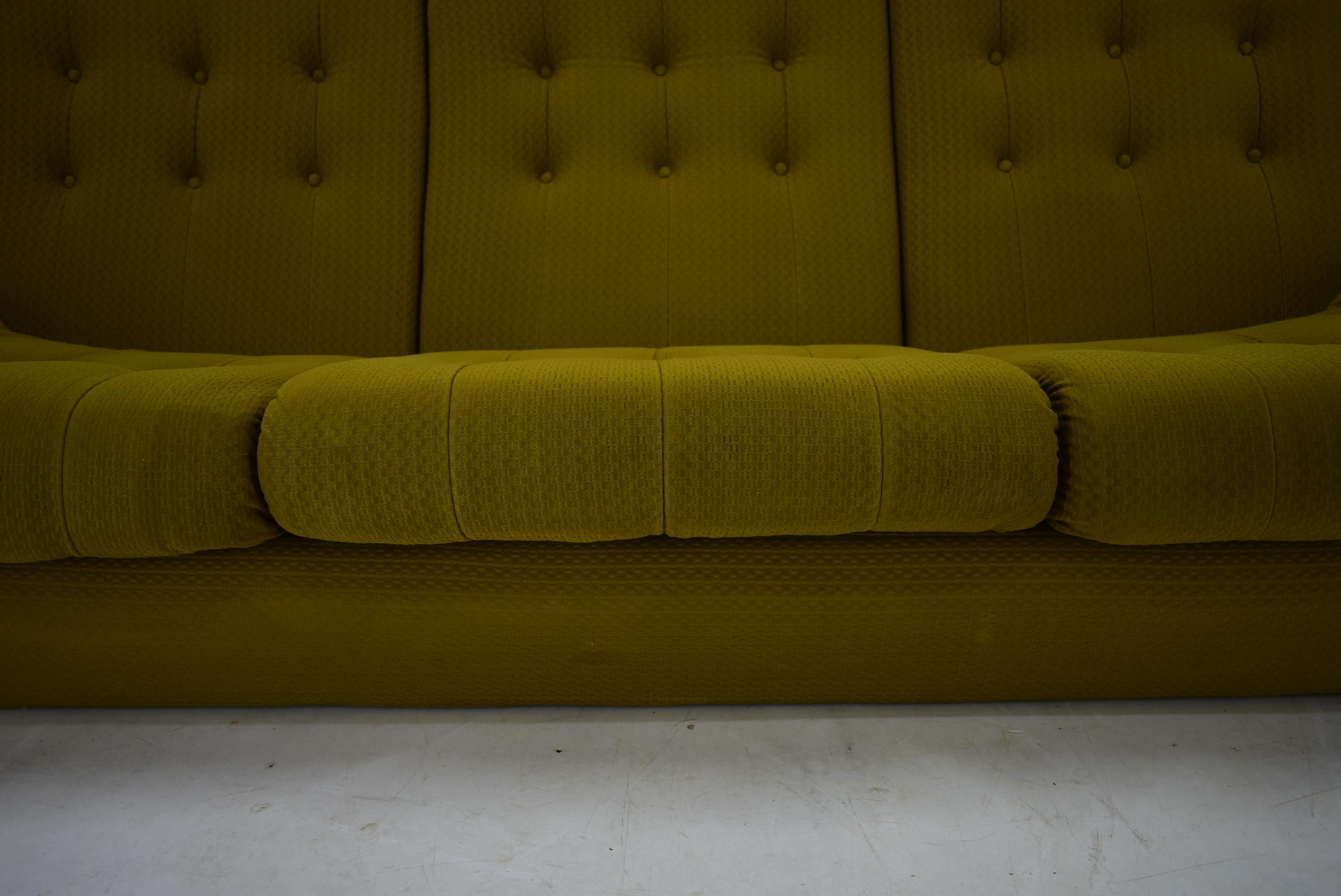 Mid-20th Century 20th Century , Green  Atlantis Three seats Sofa, 1960s For Sale