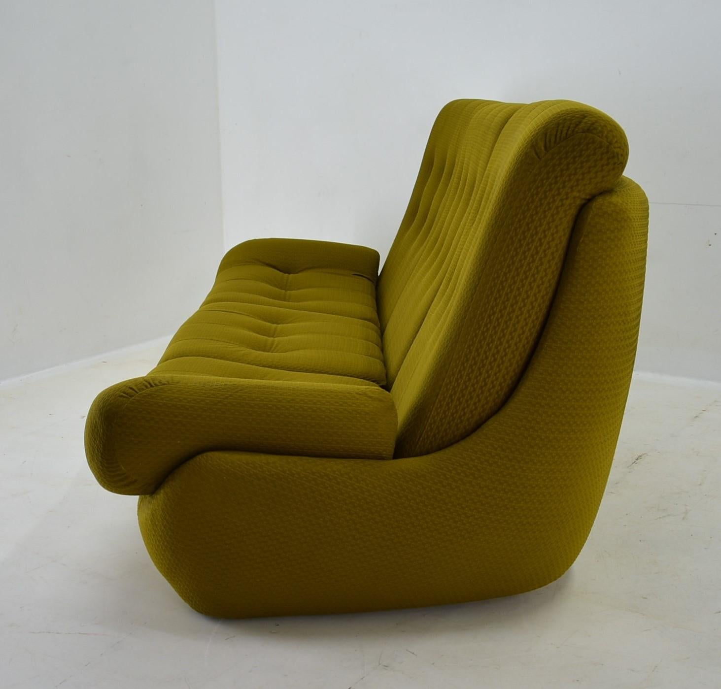 Fabric 20th Century , Green  Atlantis Three seats Sofa, 1960s For Sale