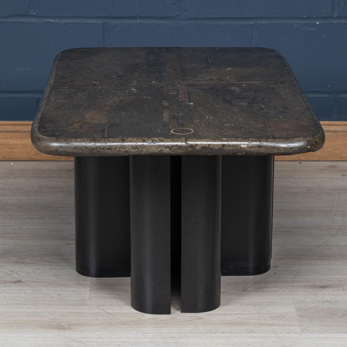 Table basse brutaliste verte du 20ème siècle par Marcus Kingma, Hollande, vers 1990 Bon état - En vente à Royal Tunbridge Wells, Kent